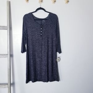 NWT SO PERFECTLY SOFT BLACK AND GRAY DRESS SIZE MEDIUM